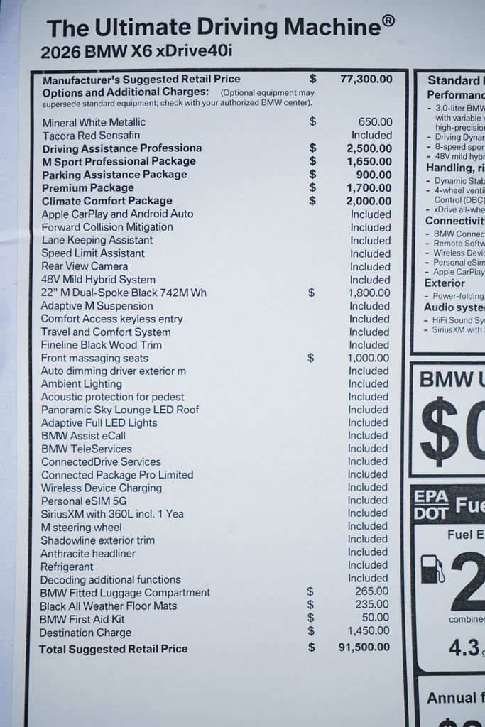 New 2026 BMW X6 xDrive40i image 8