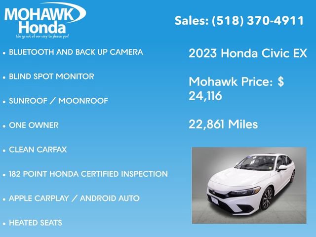 Used 2023 Honda Civic EX image 8