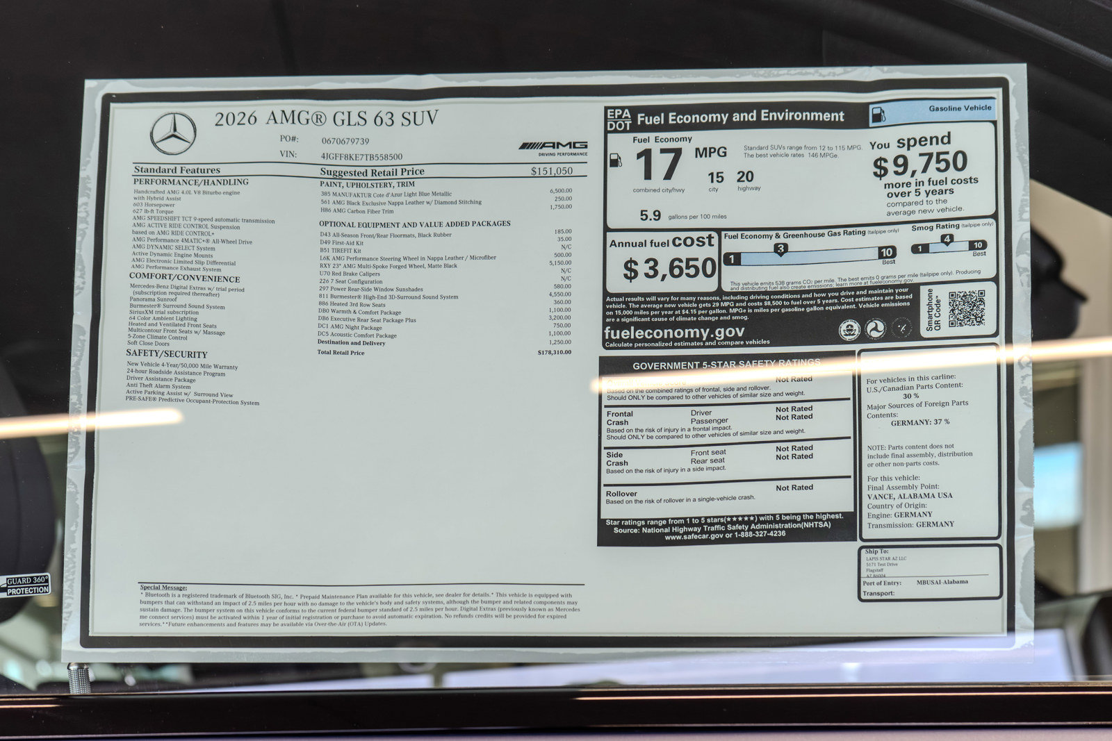 New 2026 Mercedes-Benz GLS 63 AMG 4MATIC image 36