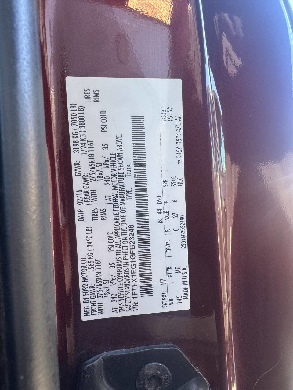 Used 2016 Ford F150 XLT w/ Equipment Group 302A Luxury image 2