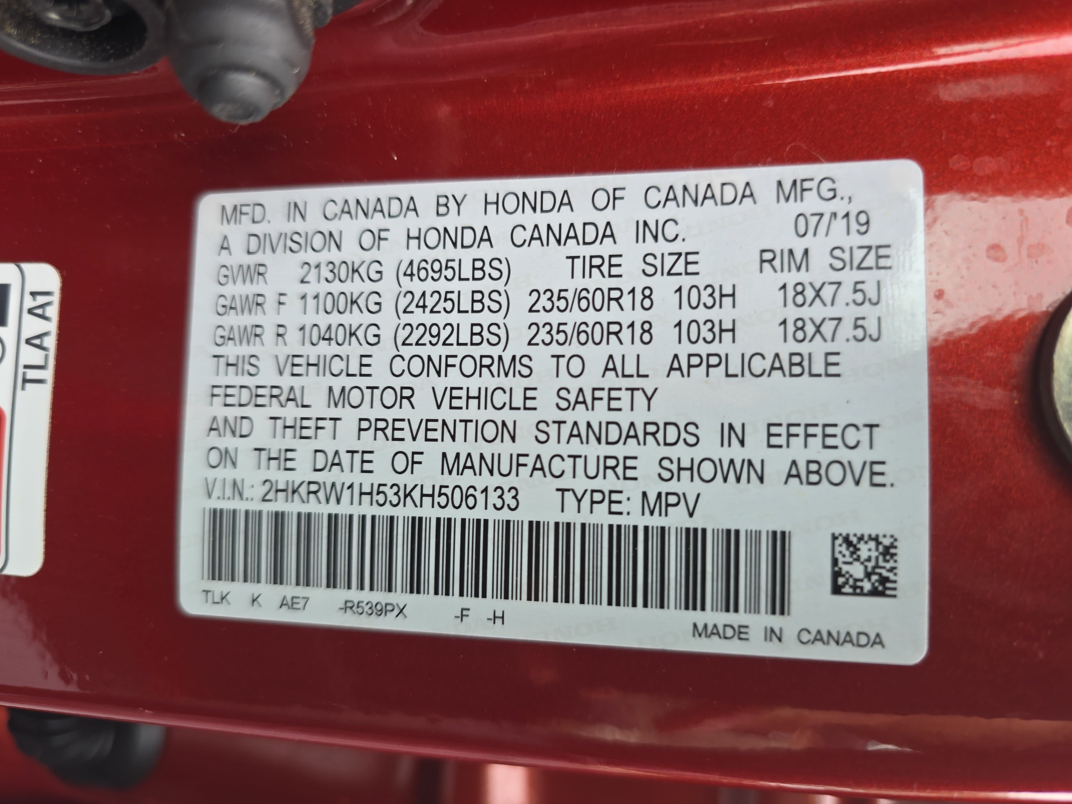 Certified 2019 Honda CR-V EX image 33