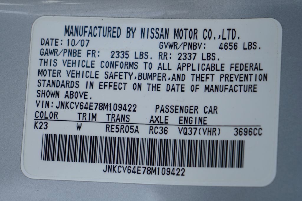 Used 2008 INFINITI G37 Journey w/ Premium Pkg RWD image 51