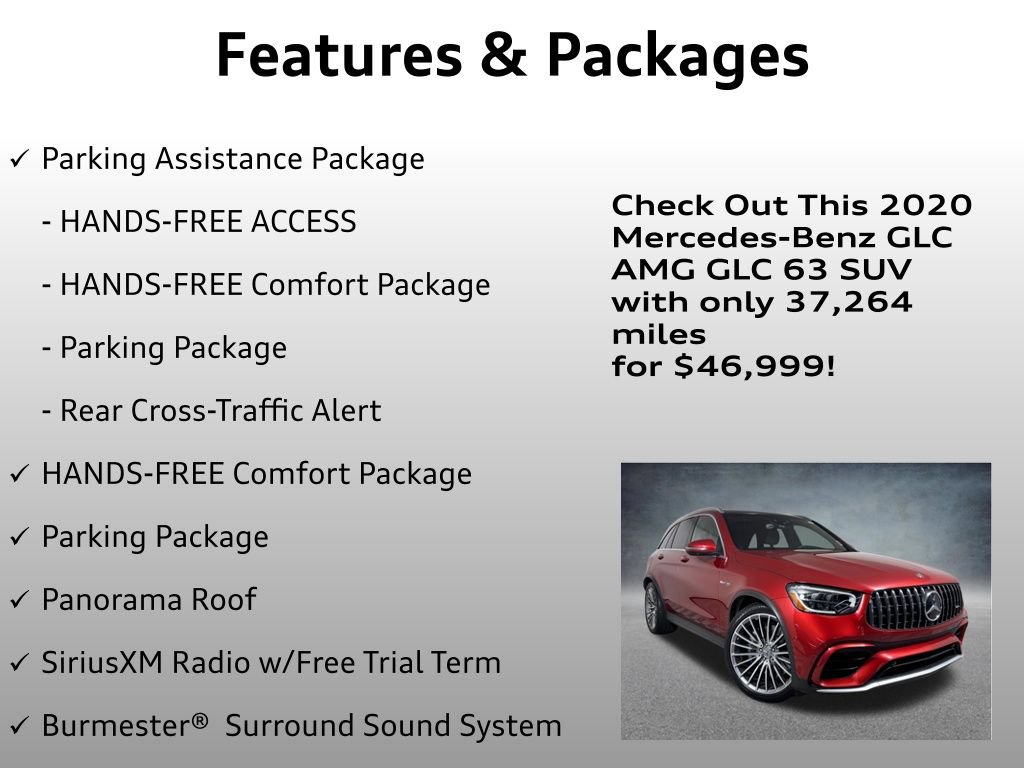 Used 2020 Mercedes-Benz GLC 63 AMG 4MATIC image 8