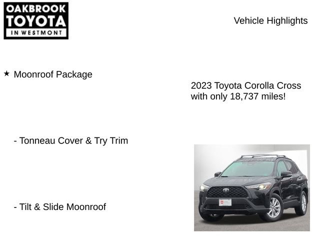 Certified 2023 Toyota Corolla Cross LE w/ Moonroof Package image 8