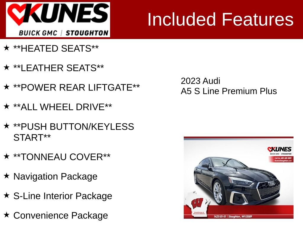Used 2023 Audi A5 2.0T Premium Plus w/ Premium Plus AWD/4WD image 3