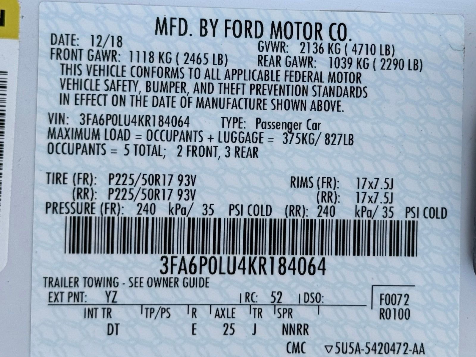 Used 2019 Ford Fusion SE image 40