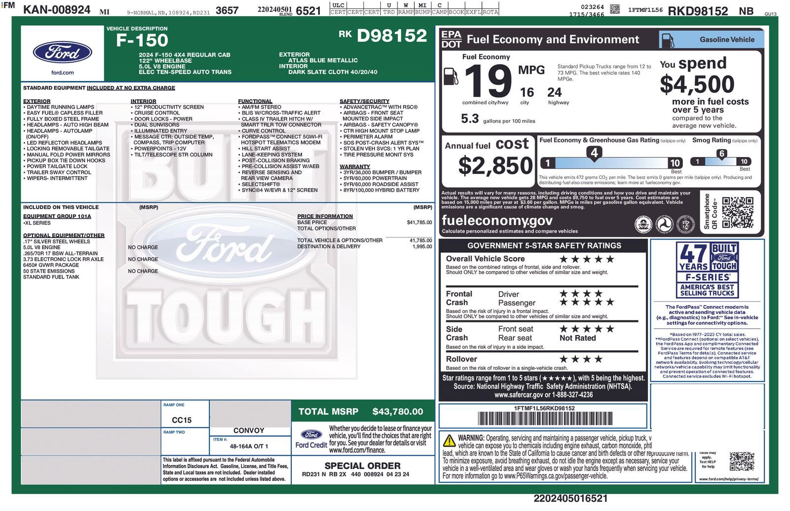 Used 2024 Ford F150 XL AWD/4WD image 4