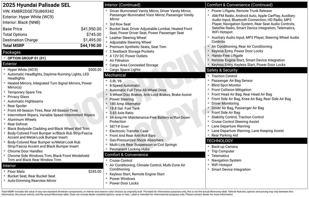 Used 2025 Hyundai Palisade SEL image 25