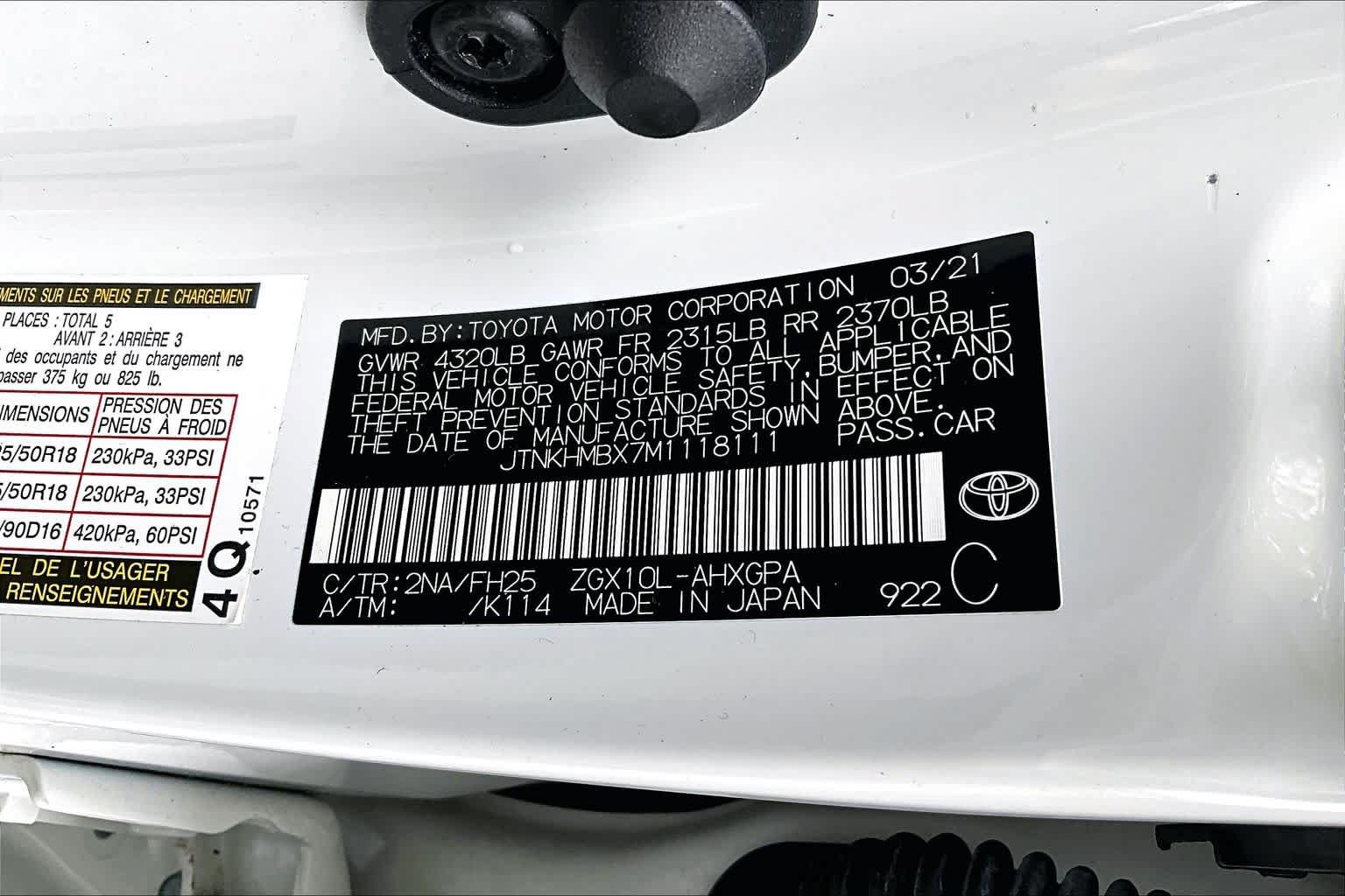 Certified 2021 Toyota C-HR Nightshade FWD image 33