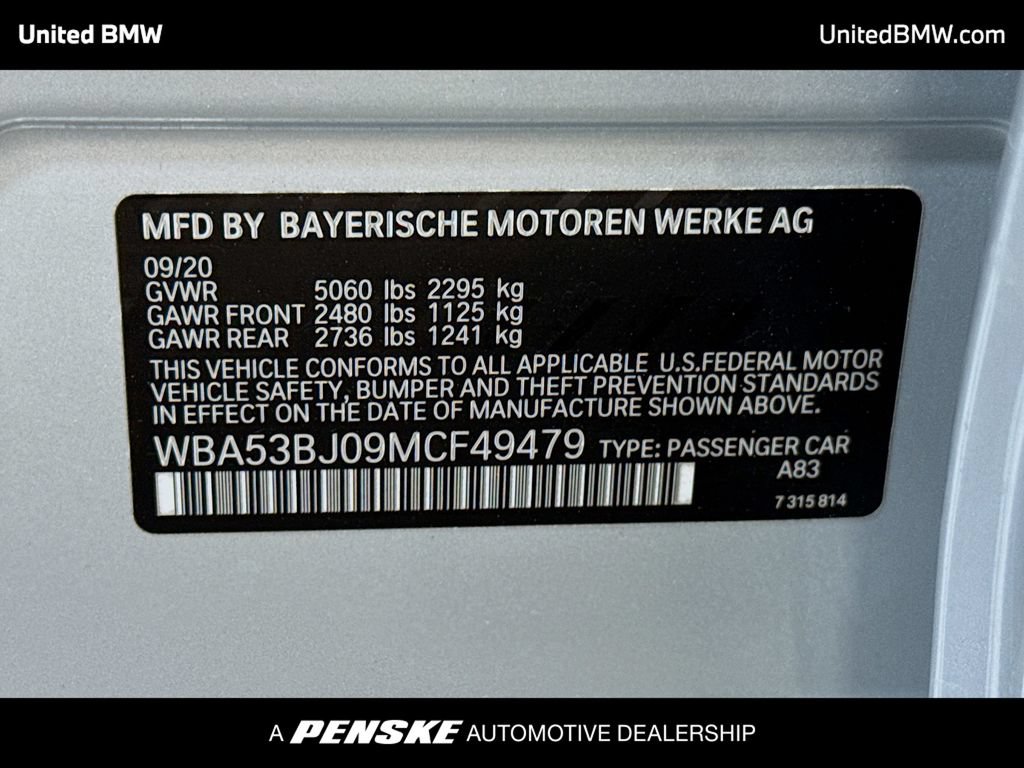 Used 2021 BMW 540i RWD image 15