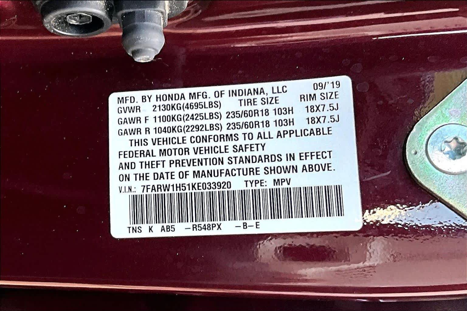 Used 2019 Honda CR-V EX image 35