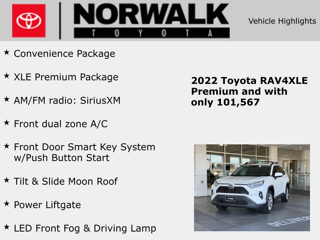 Certified 2022 Toyota RAV4 XLE Premium FWD image 10