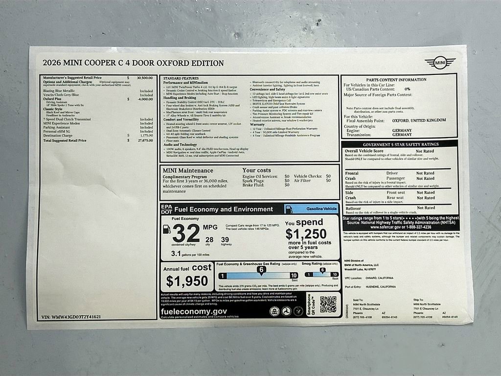 New 2026 MINI Cooper 4-Door Hardtop image 35