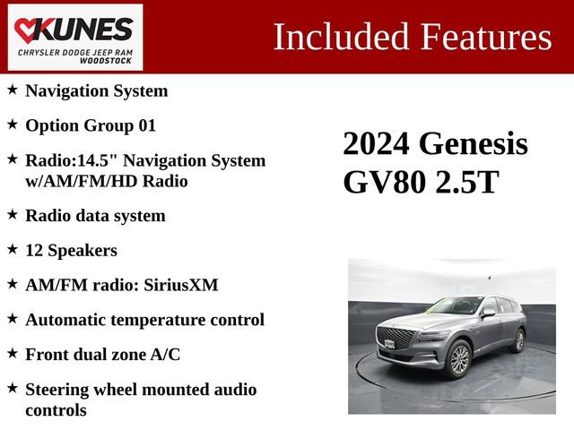 Used 2024 Genesis GV80 2.5T AWD/4WD image 3