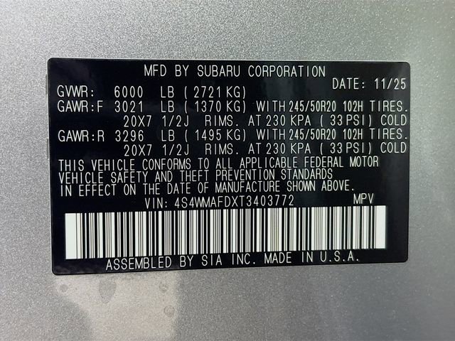 New 2026 Subaru Ascent Limited image 34