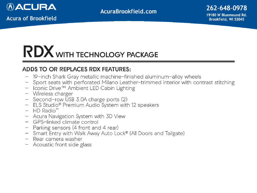 New 2026 Acura RDX w/ Technology Package AWD/4WD image 8
