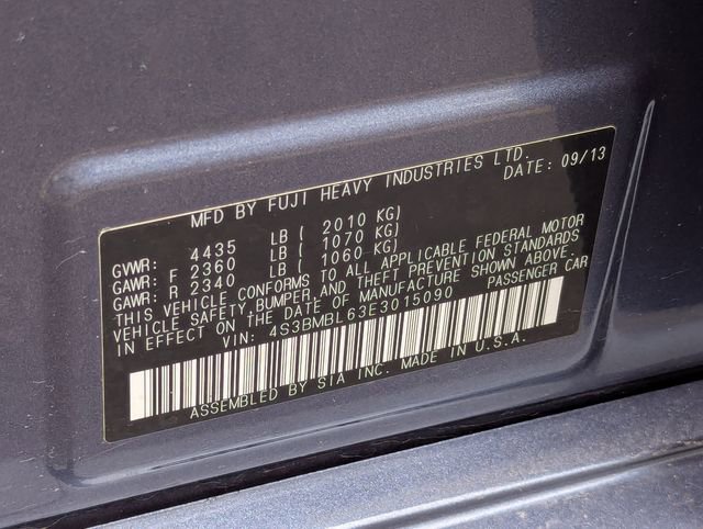 Used 2014 Subaru Legacy 2.5i Limited w/ Moonroof Package image 36