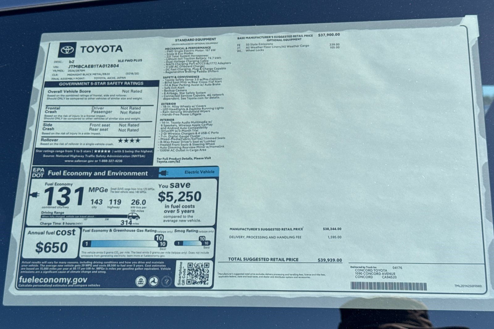 New 2026 Toyota bZ FWD image 28