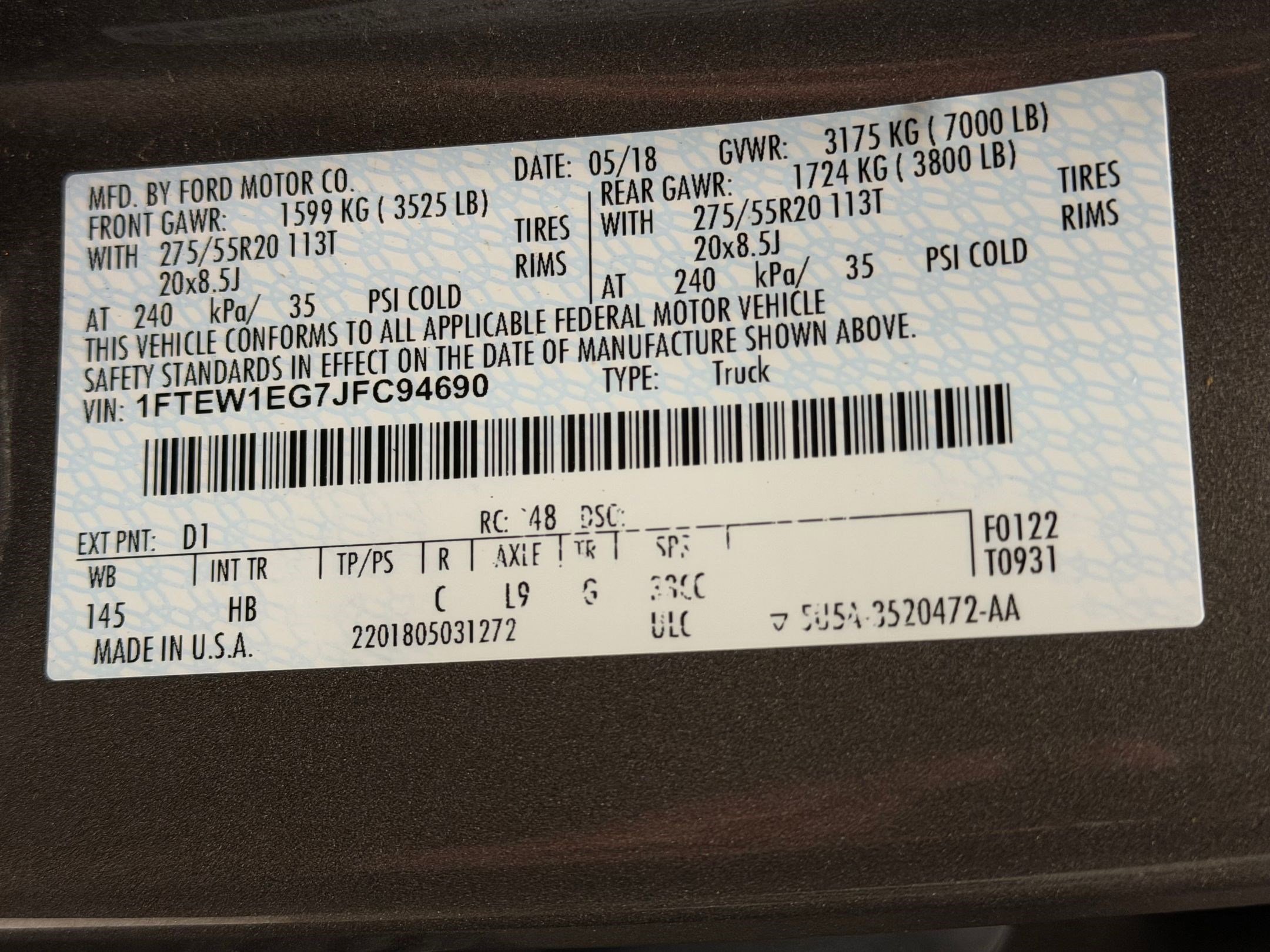 Used 2018 Ford F150 Lariat image 18