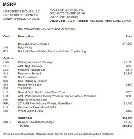 Certified 2022 Mercedes-Benz GLA 35 AMG 4MATIC image 4