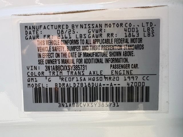 Used 2025 Nissan Sentra SV FWD image 28