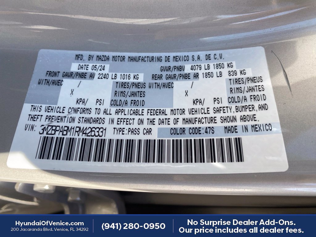 Used 2024 MAZDA MAZDA3 s FWD image 22