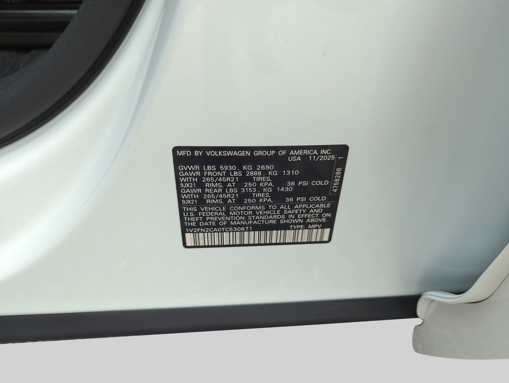New 2026 Volkswagen Atlas SEL Premium R-Line AWD/4WD image 43