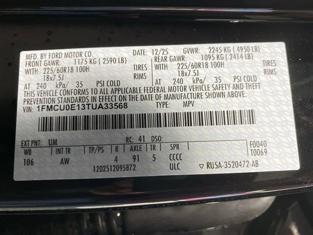 New 2026 Ford Escape SE w/ PHEV Premium Package image 36