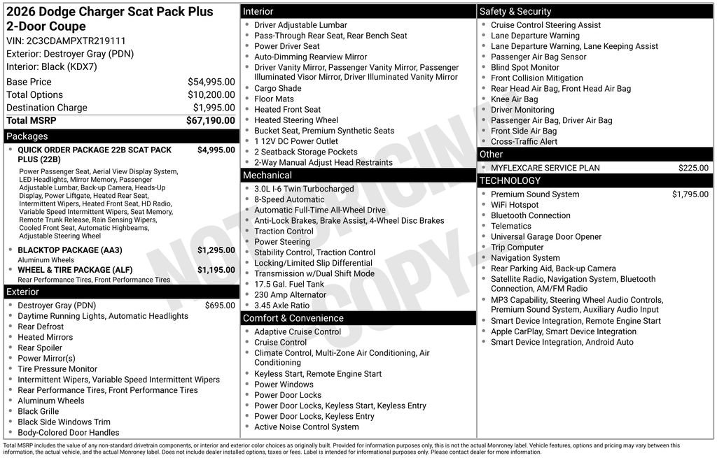 New 2026 Dodge Charger Scat Pack AWD/4WD image 33