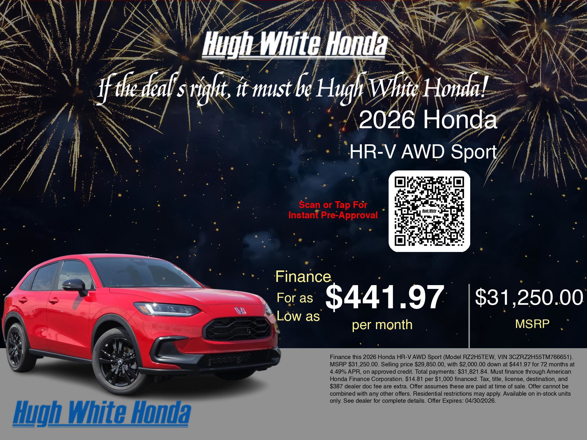 New 2026 Honda HR-V Sport image 7