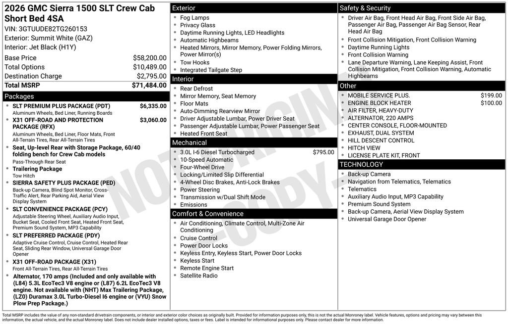 New 2026 GMC Sierra 1500 SLT w/ SLT Premium Plus Package AWD/4WD image 20