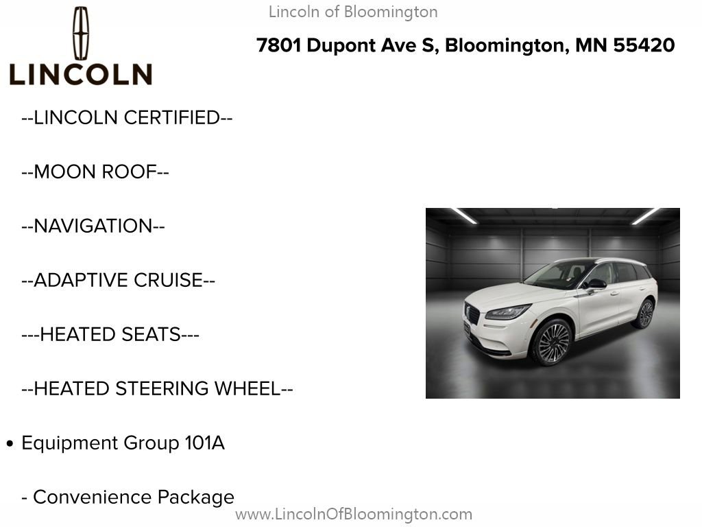 Certified 2022 Lincoln Corsair AWD w/ Premium Package image 6