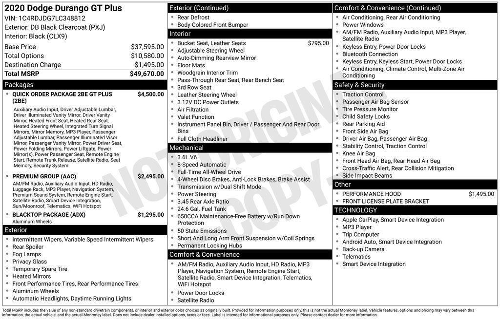 Used 2020 Dodge Durango GT image 6