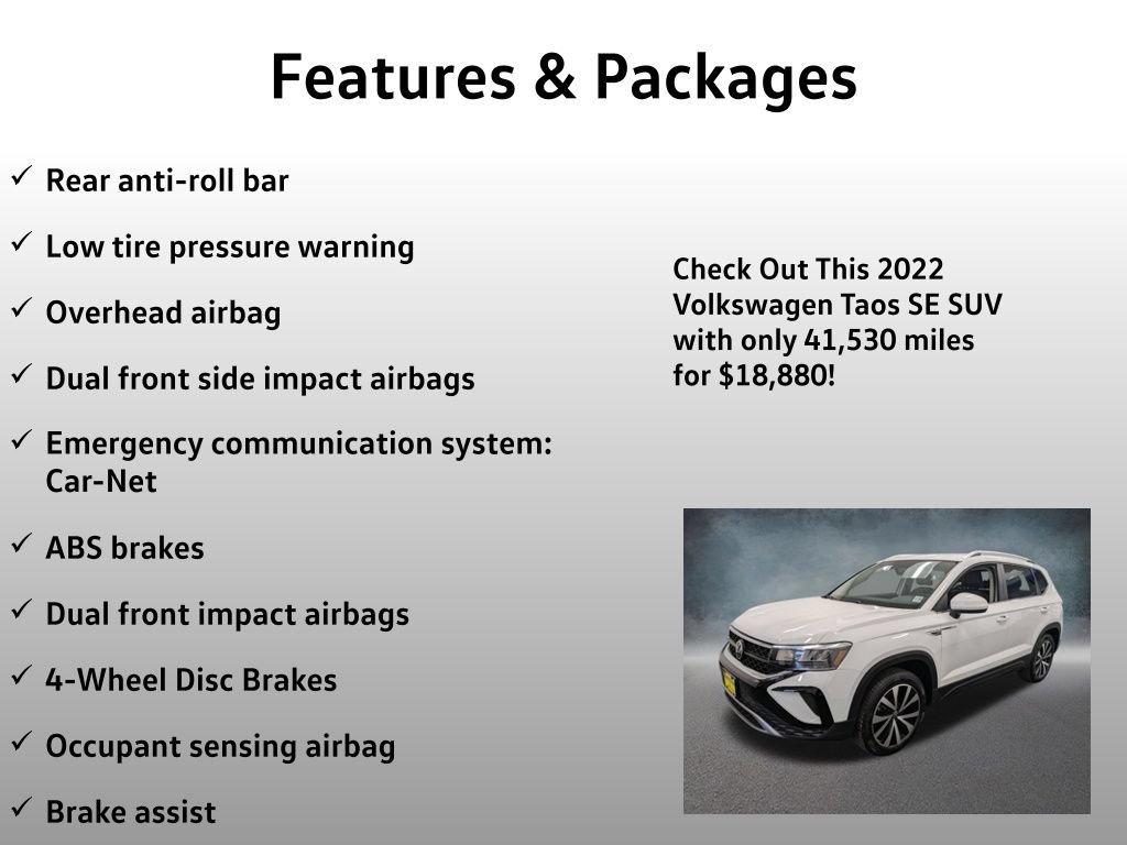 Used 2022 Volkswagen Taos SE AWD/4WD image 13