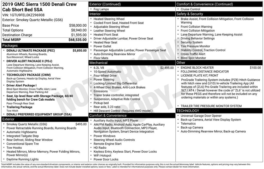 Used 2019 GMC Sierra 1500 Denali w/ Denali Ultimate Package image 4