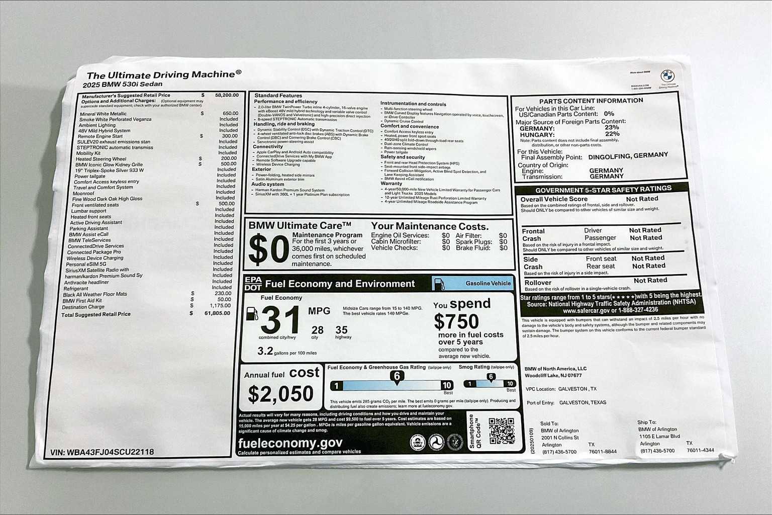 New 2025 BMW 530i 530i image 19