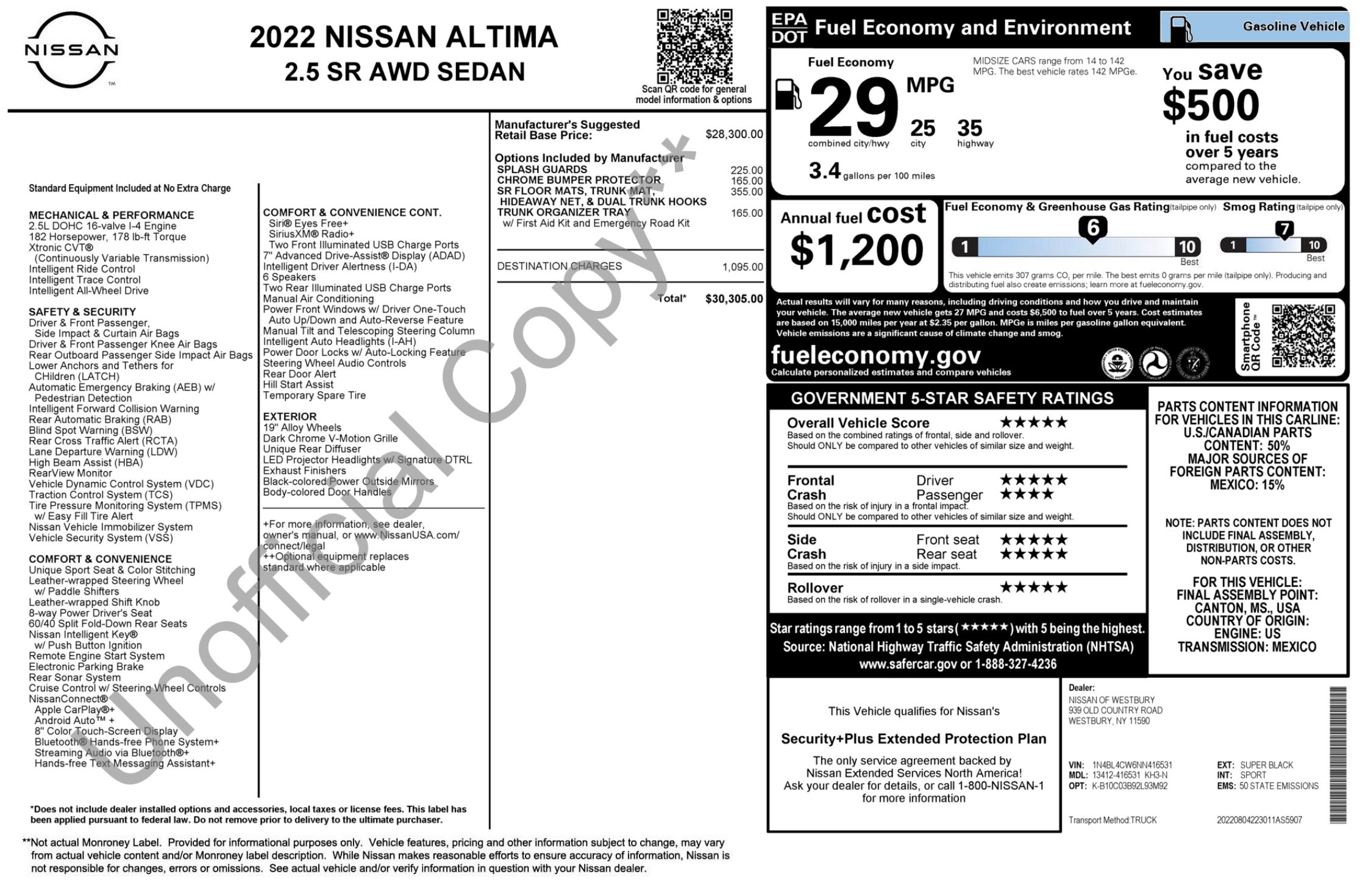 Used 2022 Nissan Altima 2.5 SR image 2