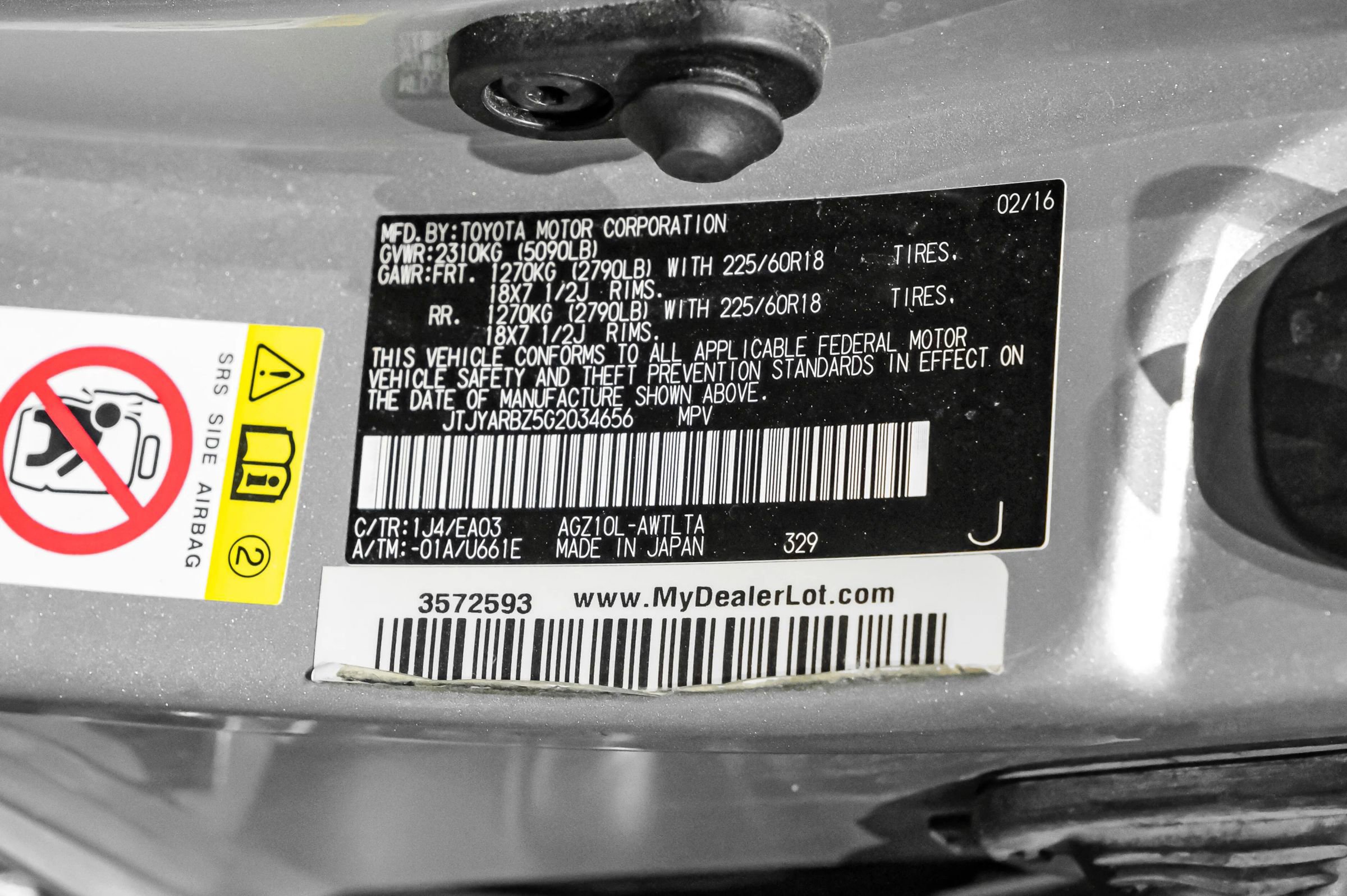 Used 2016 Lexus NX 200t FWD w/ Premium Package image 54