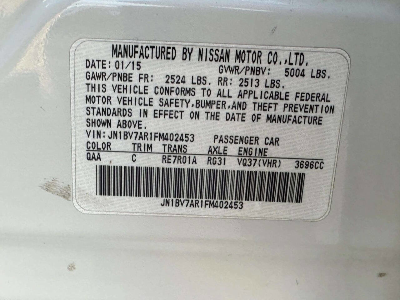 Used 2015 INFINITI Q50 Premium w/ Navigation Package image 23