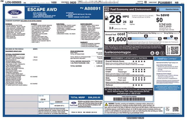 Used 2023 Ford Escape Active w/ Tech Pack #2 AWD/4WD image 42