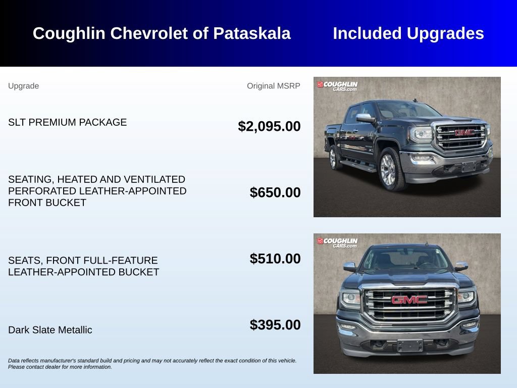 Used 2018 GMC Sierra 1500 SLT w/ SLT Premium Package AWD/4WD image 3