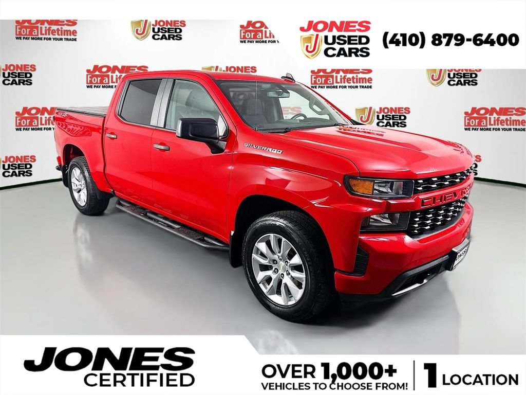 Used 2020 Chevrolet Silverado 1500 Custom w/ Custom Value Package AWD/4WD image 1