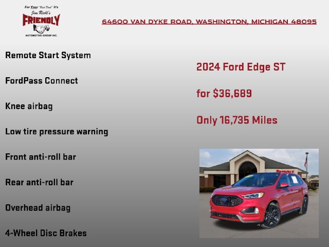 Used 2024 Ford Edge ST w/ Equipment Group 401A AWD/4WD image 30
