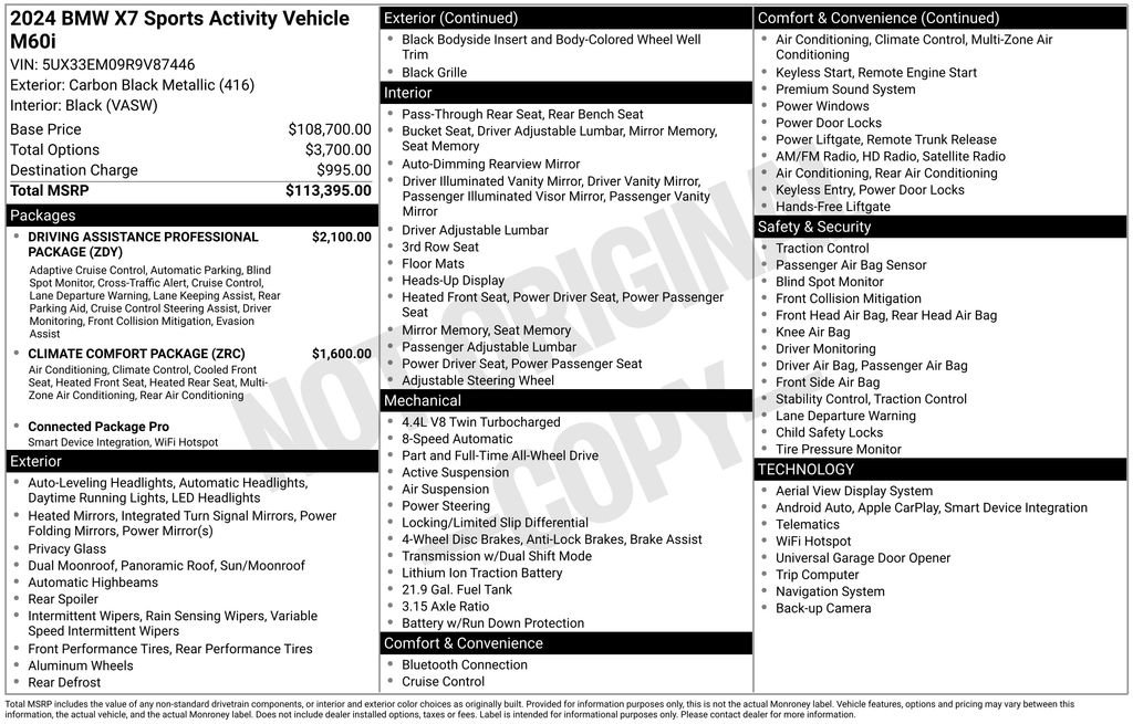 Used 2024 BMW X7 M60i image 12