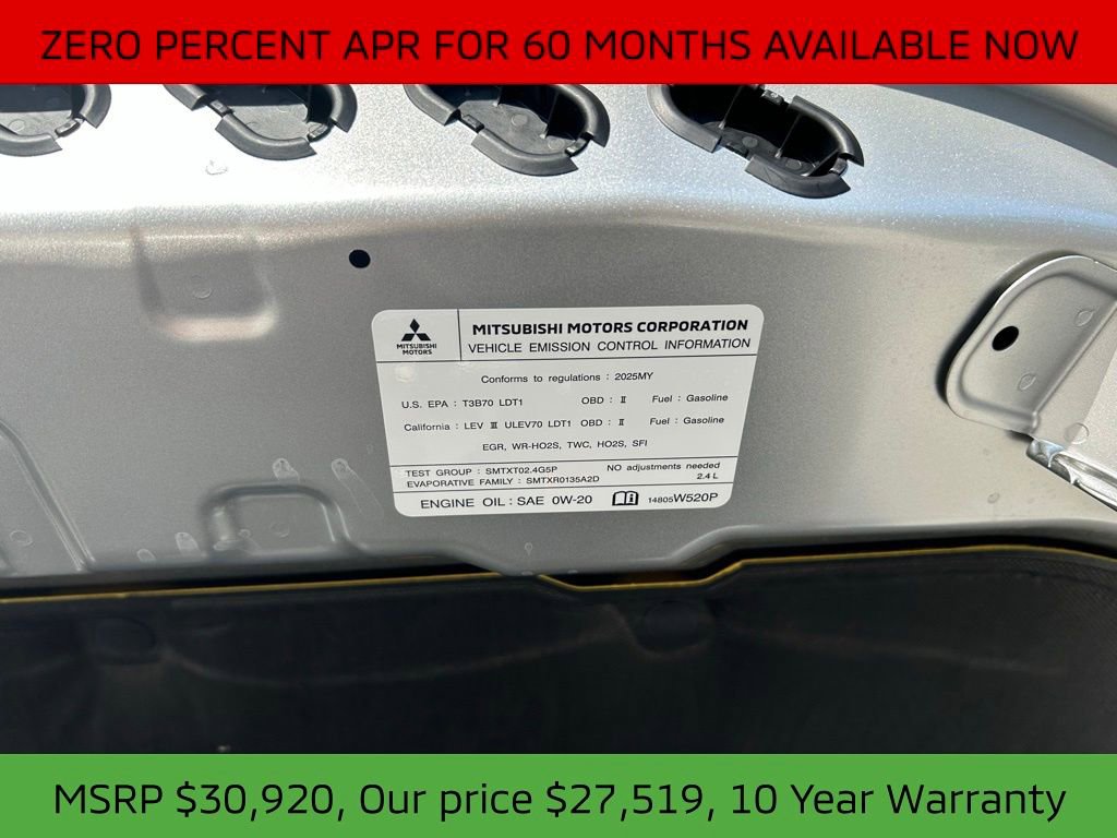 New 2025 Mitsubishi Outlander Sport SEL image 94