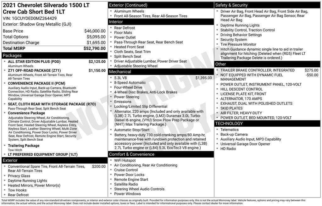 Certified 2021 Chevrolet Silverado 1500 LT w/ All Star Edition Plus AWD/4WD image 2