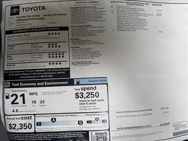 New 2026 Toyota Tacoma TRD Off-Road image 24