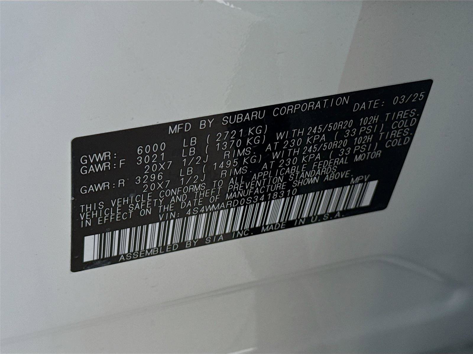 Used 2025 Subaru Ascent Bronze Edition image 39