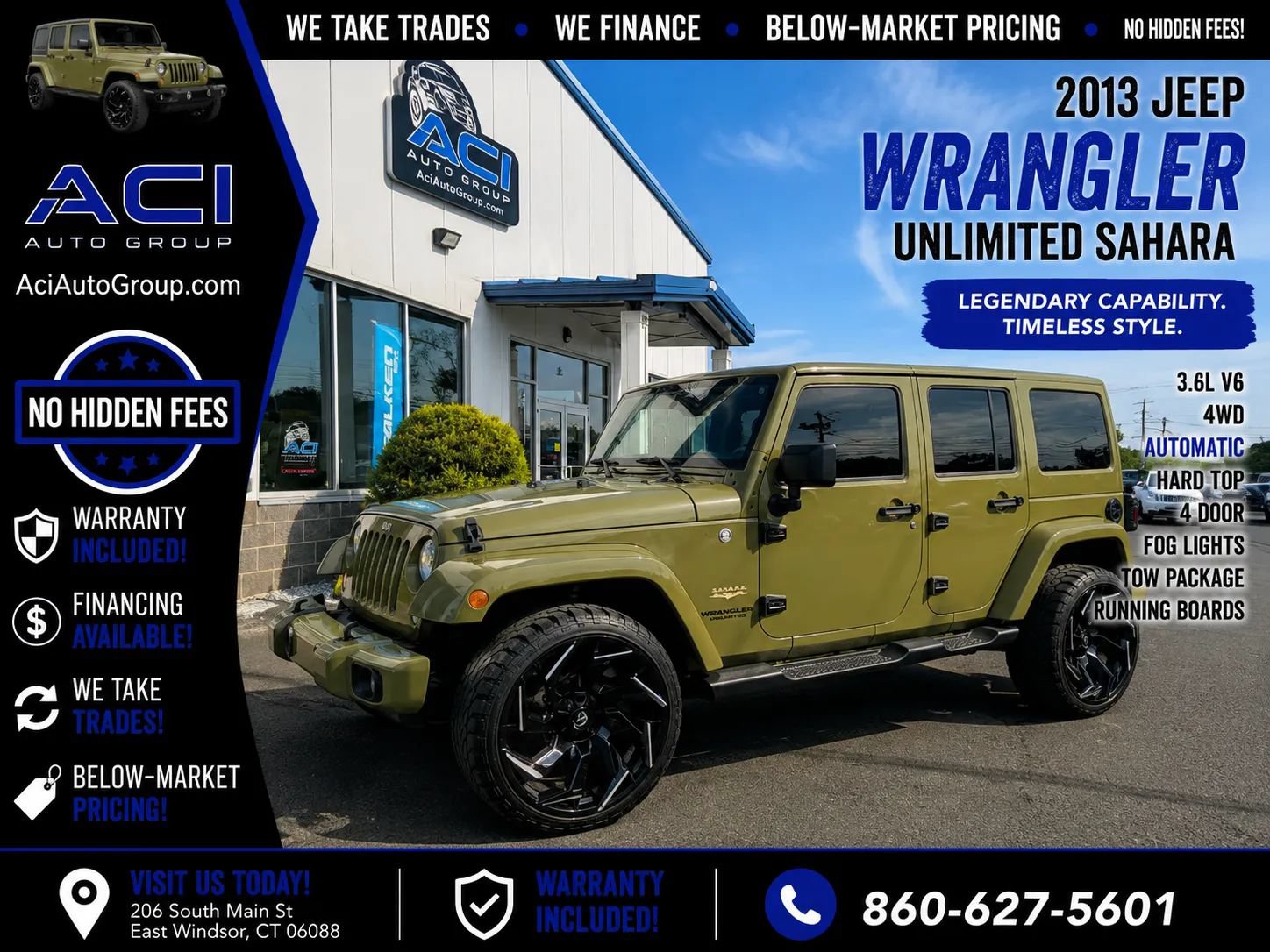 Used 2013 Jeep Wrangler Unlimited Sahara w/ Connectivity Group AWD/4WD image 1