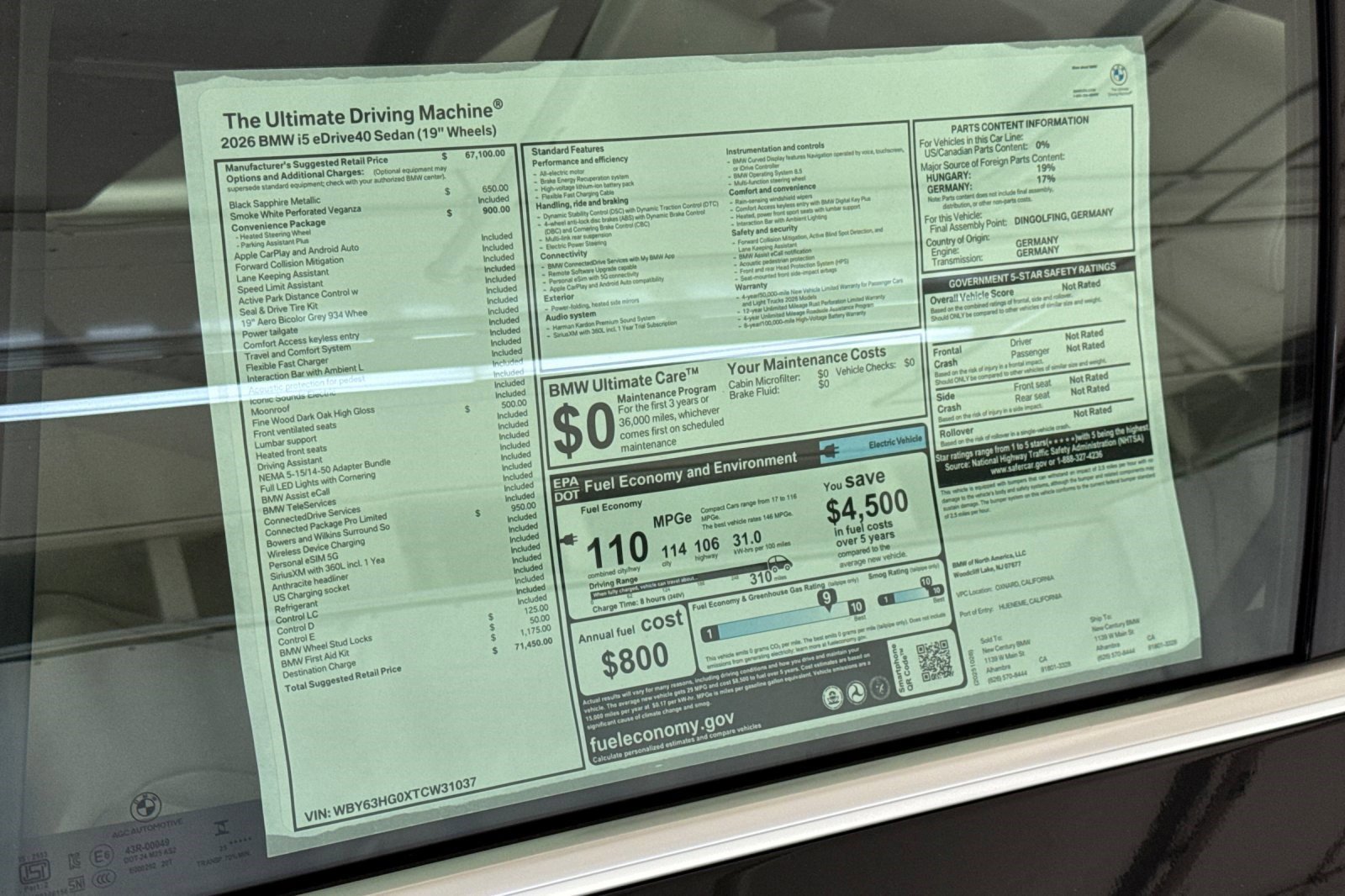 Used 2026 BMW i5 M60 w/ Convenience Package RWD image 29